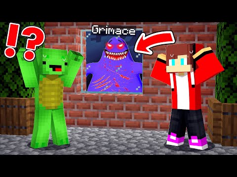 Maizen JJ & Mikey - What if Scary Grimace Shake Find JJ and Mikey in Minecraft Challenge  @maizenofficial