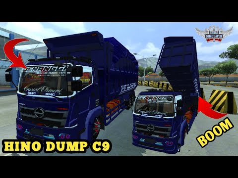 new bussid mod truck hino dump C9 in bus simulator Indonesia|Hino dump C9 mods|bussid v4.0.3