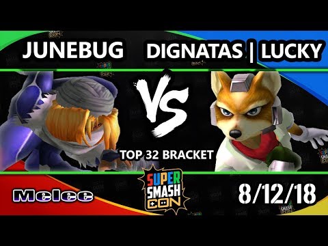 SSC 2018 SSBM - DIG | Lucky (Fox) Vs. Junebug (Sheik) Smash Melee Top 8 Qualifier