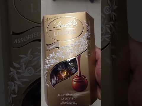 Irresistible Smooth Assorted Chocolates #lindor #lindt #chocolate #sweet #ytshorts #shorts