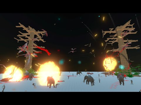 Cyber Wyverns vs Pteranodons vs Modern Army - Attachable Weapons in Animal Revolt Battle Simulator