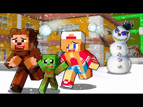 KORKUNÇ KARDAN ADAM ŞEHRİMİZE GELDİ VE BİZİ KORKUTTU! 😳 - Minecraft