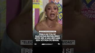 ✨A mulher mais bem votada do país. Erika Hilton se emociona!✨