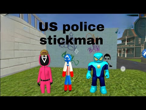 Amazing Us Police Stickman Rope Hero #5 - Android Gameplay