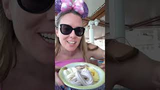 Going the hardest on the last day! #disneycruise #disneycruiseline #disneywonder #cruiseshipfood