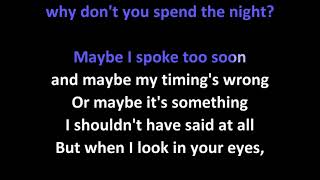 Ronnie Milsap - Why Don't You Spend The Night KARAOKE