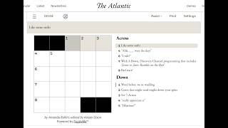 The Atlantic Crossword 17/08/2026