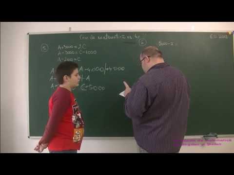 40. Test Matematica - 7 probleme de cls a IV-a rezolvate