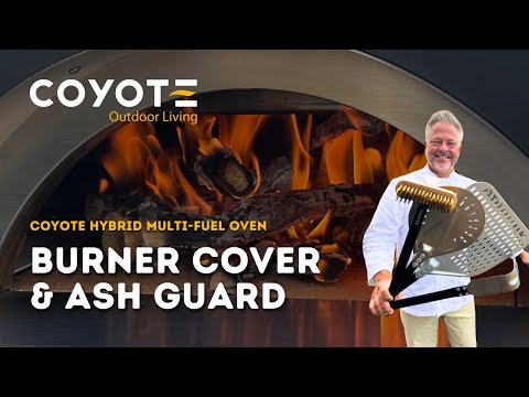 Special Features of the Coyote Hybrid Oven - Burner Cover & Ash Guard