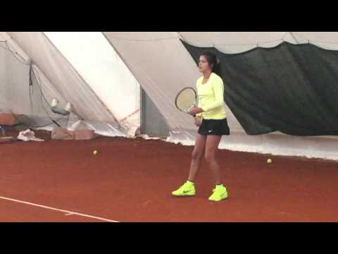 Andrea Mrvic practice - Baseline tennis club | Belgrade 2016