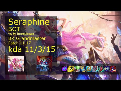 Seraphine Bot & Karma vs Heimerdinger & Sona - BR Grandmaster 11/3/15 Patch 11.17 Gameplay
