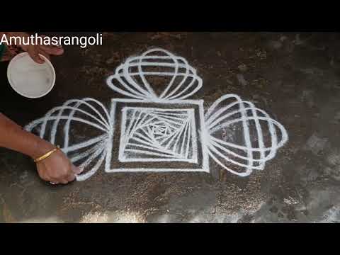 Easy Ippasi Madha kolam 💐 Friday special rangoli 💐 padikolam 💐 Friday kolam 💐