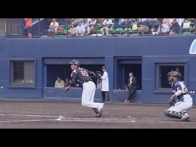 【ファーム】マリーンズ・肘井 左相手も苦にせずタイムリー!! 2018/6/17 F-M(ファーム)