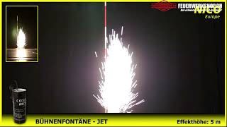 Bühnenfontäne Jet, silber, 0,5s, 8m