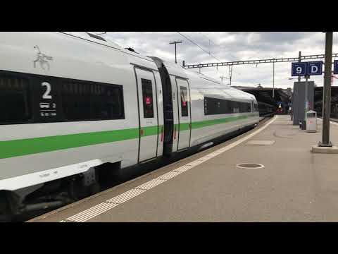 Grüner ICE 4 (412 024) am Zürcher Hauptbahnhof | Green ICE at Zurich Mainstation