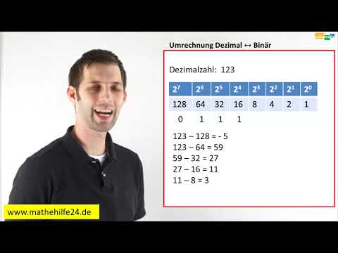 Umrechnung: Dezimal und Binär umrechnen | Mathematik