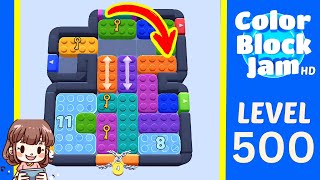 Solution du Niveau 500 de Color Block Jam