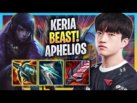KERIA IS A BEAST WITH APHELIOS! - T1 Keria Plays Aphelios ADC vs Ezreal! | Bootcamp 2023