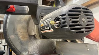 How to change miter saw brushes