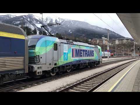 [HD] METRANS Vectron 383 413 "Carbon Neutral Transport" mit UEX Urlaubs-Express in Landeck-Zams