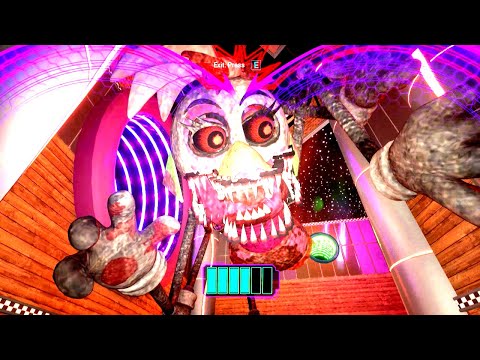 What if you Hide in Freddy with NIGHTMARE DJ CHICA BOSS chasing Gregory - FNaF: Security Breach