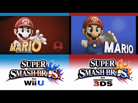 [3DS/Wii U] Super Smash Bros. for Nintendo 3DS / Wii U ♦ Victory Pose (Comparison)
