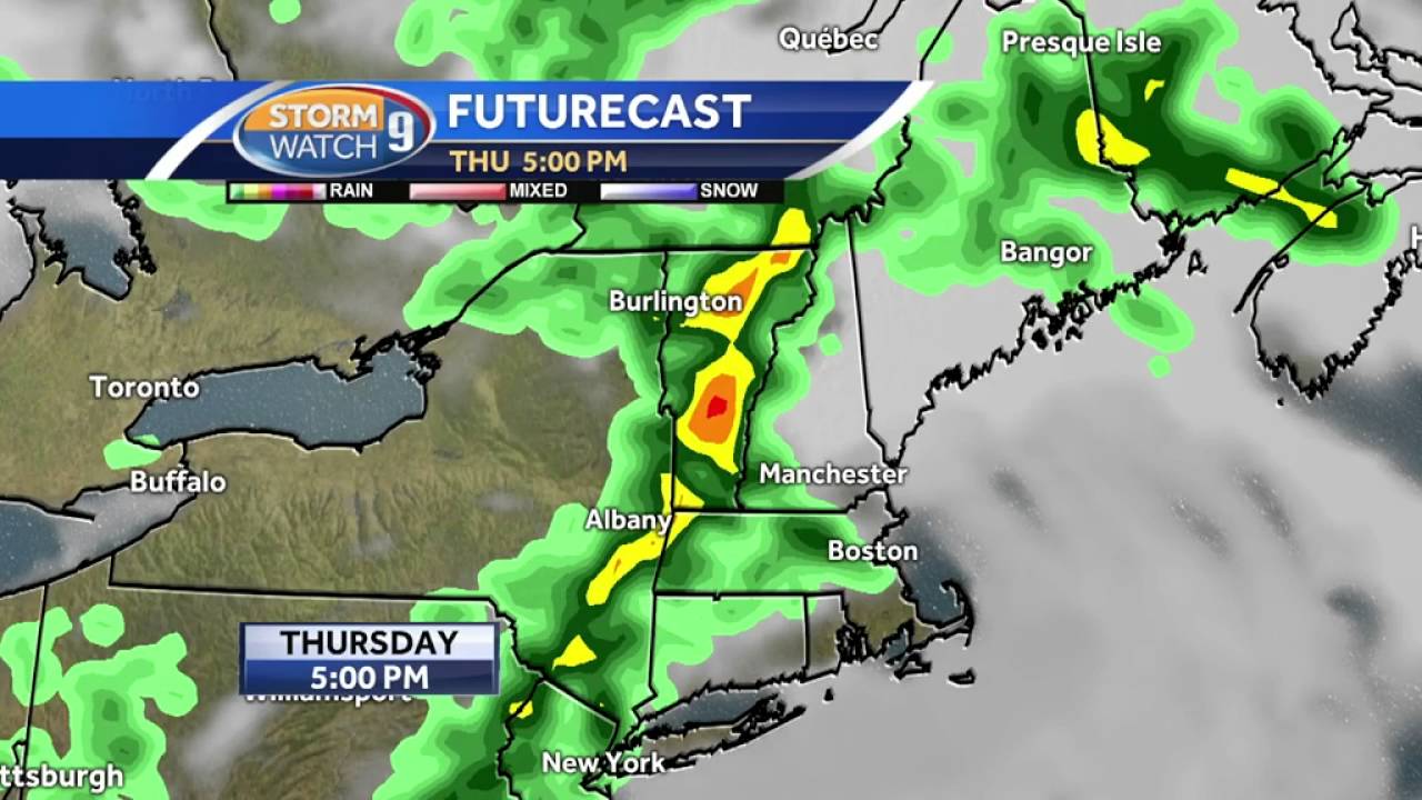 Sunshine, clouds with isolated thunderstorm