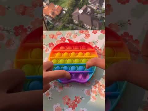 Multicolor fidget apple shape toys pop it(dropshipping avail...