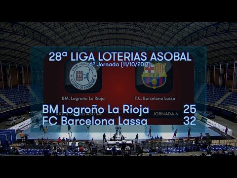 LIGA LOTERIAS ASOBAL J06 BM Logroño La Rioja - FC Barcelona Lassa 25 - 32