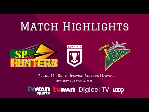 Ipswich Jets v SP PNG Hunters | Round 13 | Match Highlights | QRL Hostplus Cup 2022