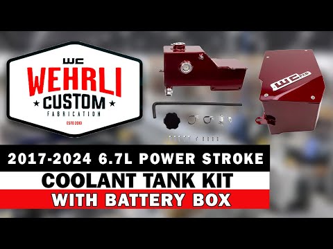 2017-2024 6.7L Power Stroke Coolant Tank Kit with Battery Box