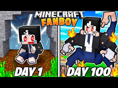 100 DAYS With Insane Minecraft FANBOY
