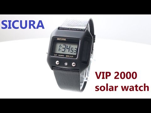 VintageDigitalWatches - Ep 26 - Sicura solar watch VIP2000