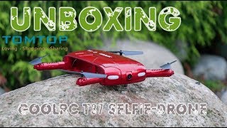 Unboxing GoolRC T37 Selfie-Drone TomTop Teil 1/3 | HD+ | Deutsch