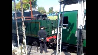 preview picture of video '34028 'Eddystone' At Swanage Railway 17th May 2014'