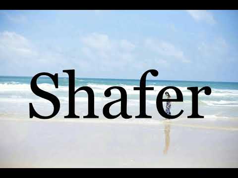 How To Pronounce Shafer🌈🌈🌈🌈🌈🌈Pronunciation Of Shafer