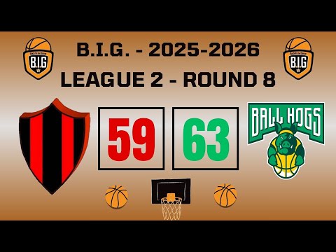 Pagratians 59-63 Ball Hogs (Round8-League2-30/11/2025)