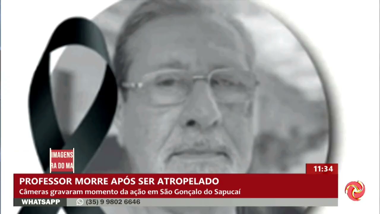 Professor morre atropelado em São Gonçalo do Sapucaí