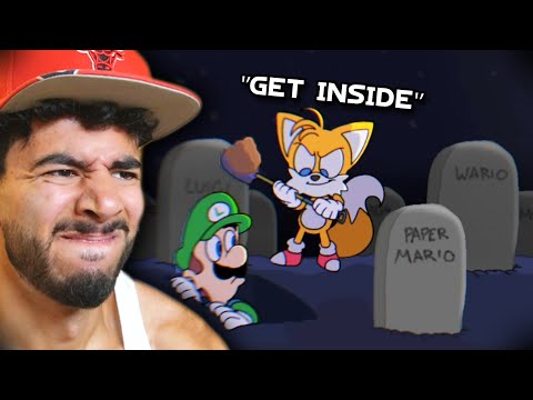 Tails Trashes Luigi - reaction