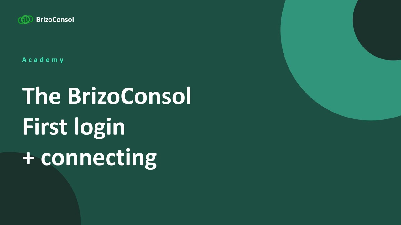 First Login & Connecting Your Accounting Software