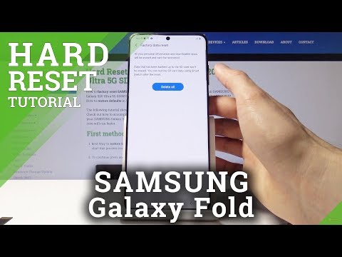 How to Factory Reset in SAMSUNG Galaxy Fold – Delete All Personal Data & Customized Settings