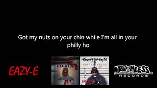 Eazy-E Wut Would You Do ft. Dirty Red (Lyrics Video) (HD) (Dr. Dre, Snoop Dogg &amp; Death Row Diss)