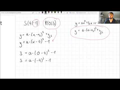 How to: Parabelgleichung aufstellen mit Scheitelpunkt