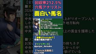 面白い珍馬名：ソンナノカンケーネ・オヌシナニモノ・イツモニコニコ・イヤダイヤダ【競馬ネタ雑談】 #shorts