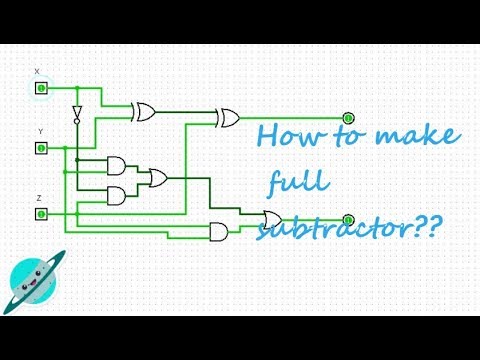 Logisim | Full subtractor tutorial video complete guidance