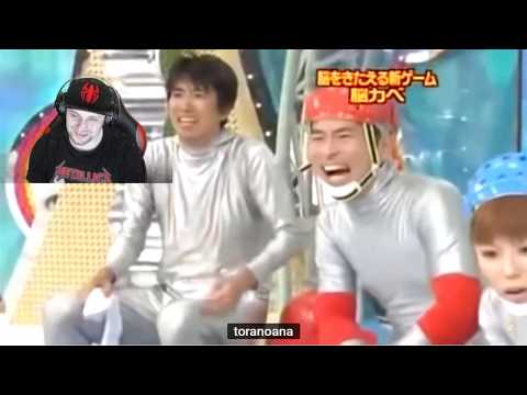 Crazy wacky Japanese Brain Wall Gameshow reaction