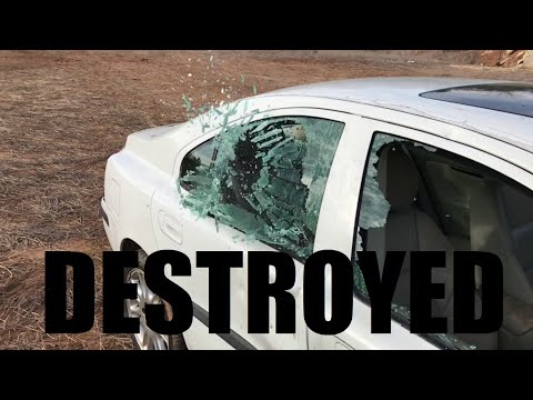 Giant Slingshot Vs Car