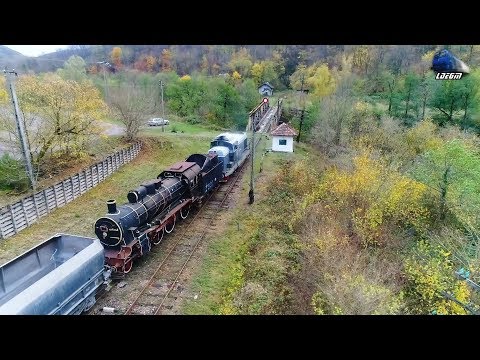[Drone] Locomotiva cu Abur 230.214 Steam Locomotive/Dampflok in Gara Vârfurile Station 04 Nov 2019