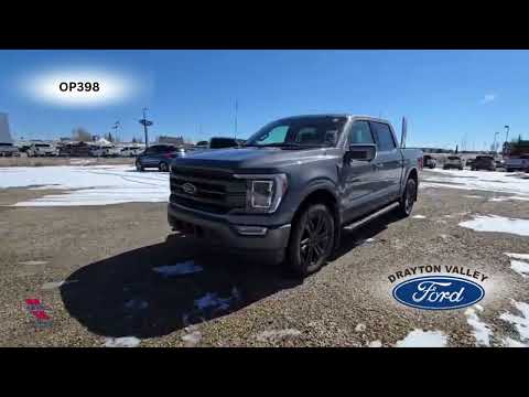 2021 Ford F-150 LARIAT 4WD SuperCrew 5.5' Box in Gray for sale at Drayton Valley Ford in Drayton Valley, AB