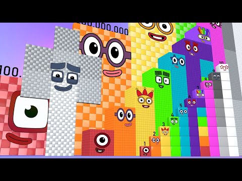 Numberblocks Puzzle Step Squad 900 900,000 to 500,000,000 MILLION BIGGEST Numberblocks Patterns